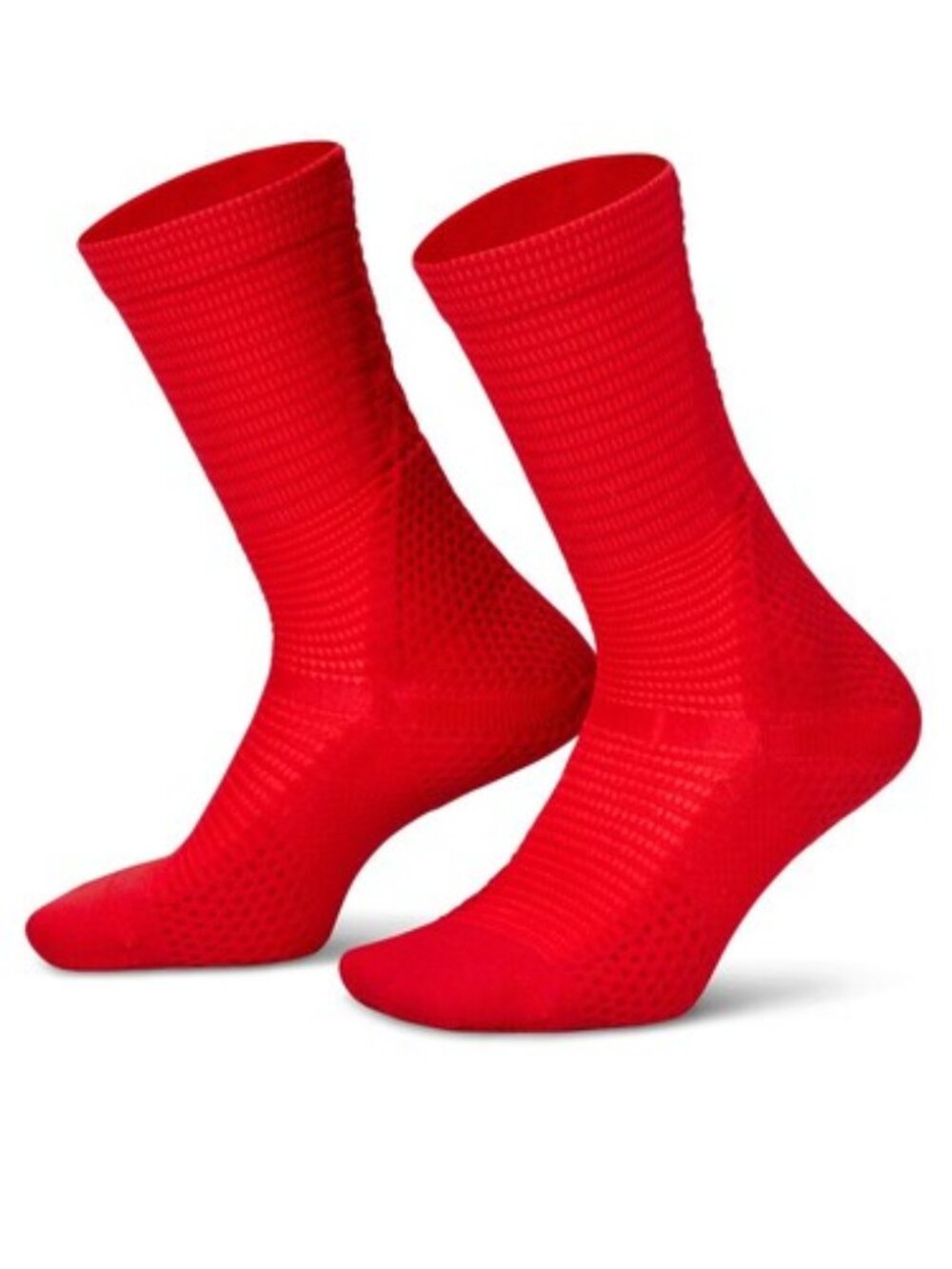 BNWT NIKE UNICORN ADV CUSHION CREW SOCKS #FZ3399-657 RED/BLACK SIZE MEDIUM (M)